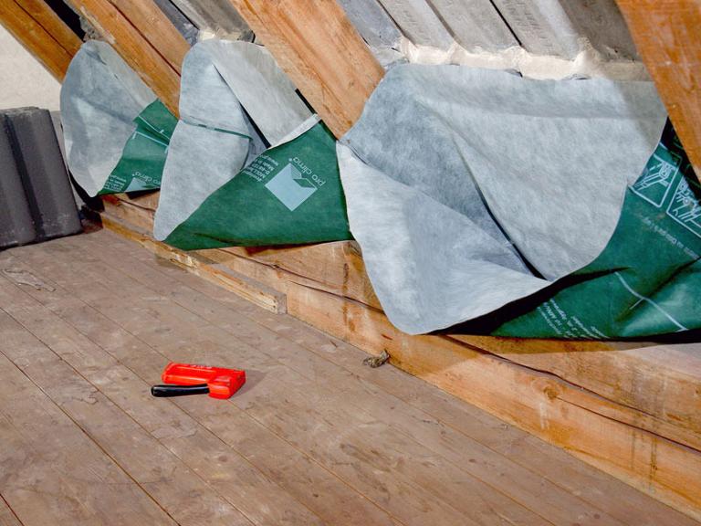 Dachdämmung Altbau Dämmsack-System Dachdämmung Altbau Dämmsack-System